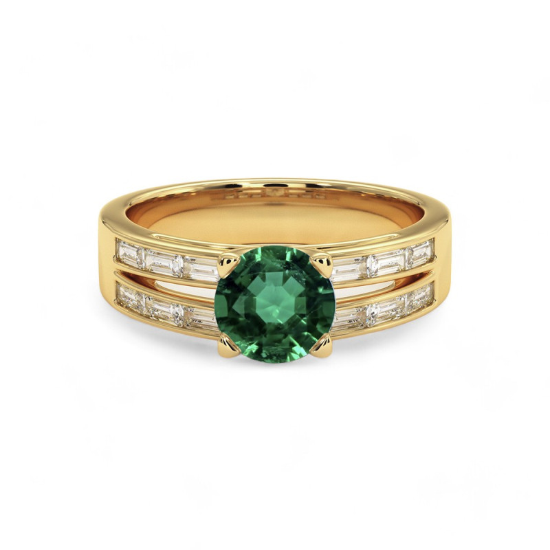 Celinni خاتم سوليتير لور مع الياقوت الطبيعي – سوليتير