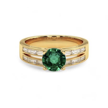 خاتم سوليتير لور مع الياقوت الطبيعي