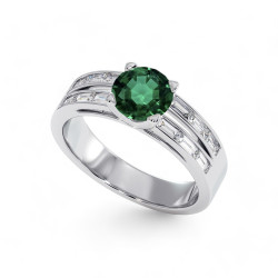 Celinni خاتم سوليتير لور مع الياقوت الطبيعي – سوليتير