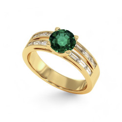 Celinni خاتم سوليتير لور مع الياقوت الطبيعي – سوليتير