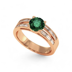 Celinni خاتم سوليتير لور مع الياقوت الطبيعي – سوليتير