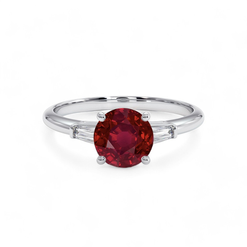 Satine Solitaire Natural Ruby