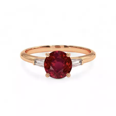 Satine Solitaire Natural Ruby
