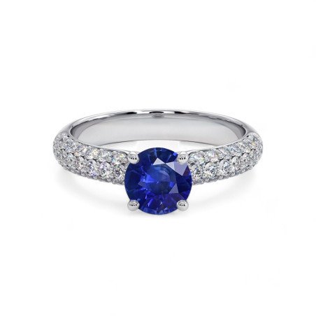 Solitaire Pamina Natuurlijke Saffier