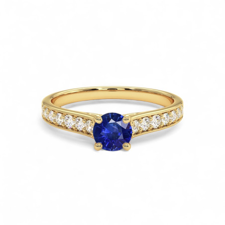 Solitaire Mon Amour Saphir naturel