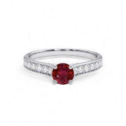 Celinni مع الياقوت الأحمر الطبيعي – سوليتير Mon Amour سوليتير