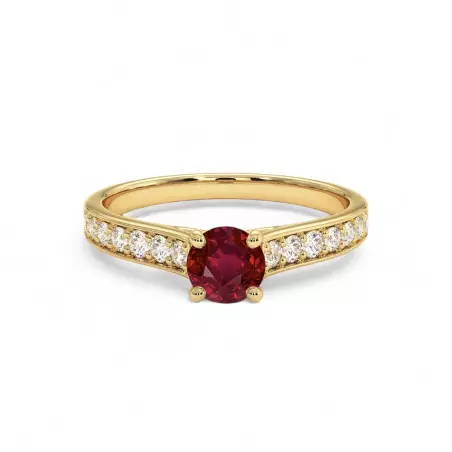 Solitaire Mon Amour Natural Ruby