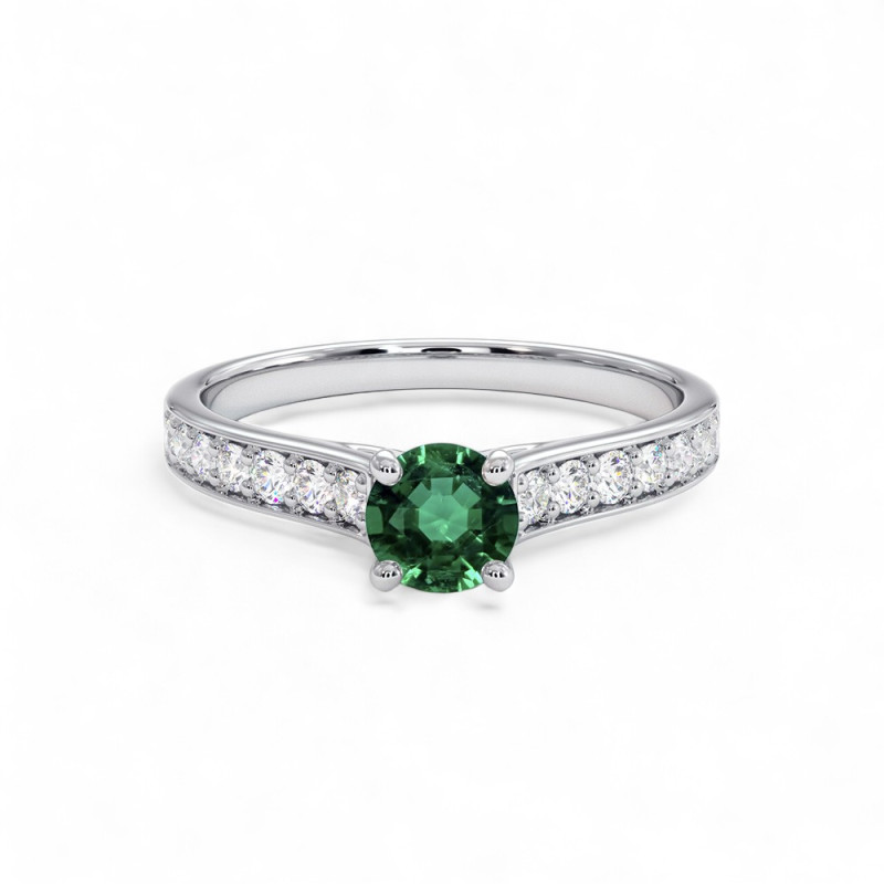 Celinni مع الزمرد الطبيعي – سوليتير Mon Amour سوليتير