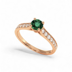 Celinni مع الزمرد الطبيعي – سوليتير Mon Amour سوليتير