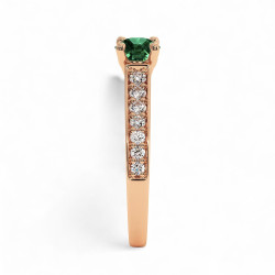 Celinni مع الزمرد الطبيعي – سوليتير Mon Amour سوليتير