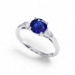 Celinni خاتم سوليتير نينا مع الياقوت الأزرق الطبيعي – سوليتير