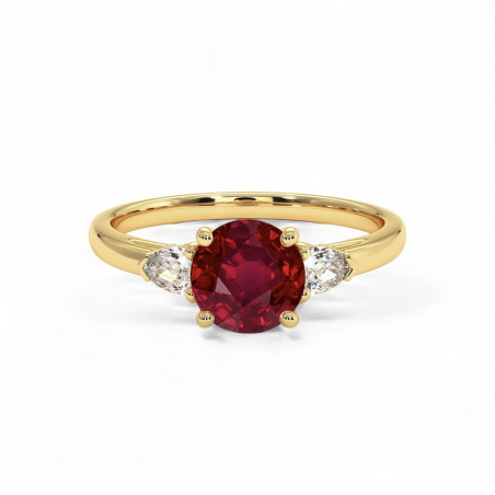 Nina Solitaire Natural Ruby