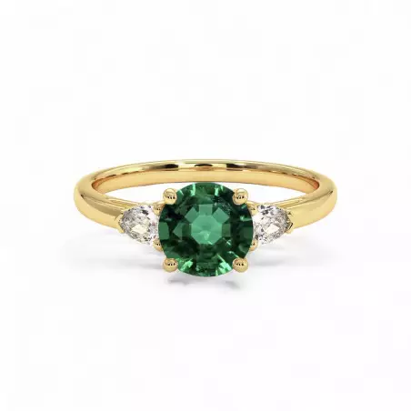 Nina Solitaire Natural Emerald