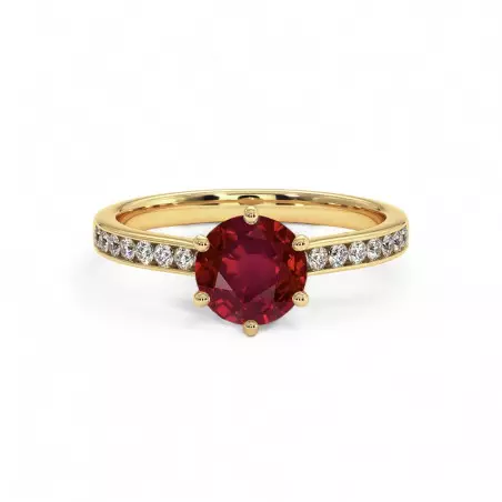 Mon Trésor Solitaire Natural Ruby