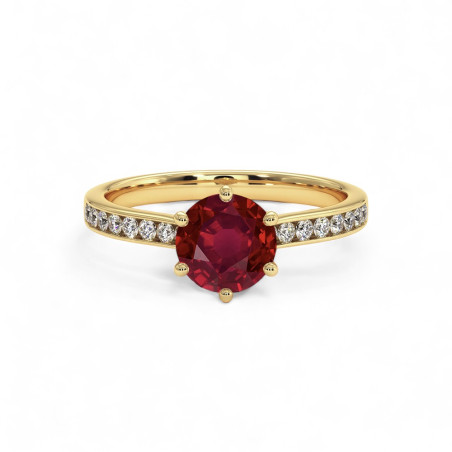 Solitaire Mon Trésor Rubis naturel