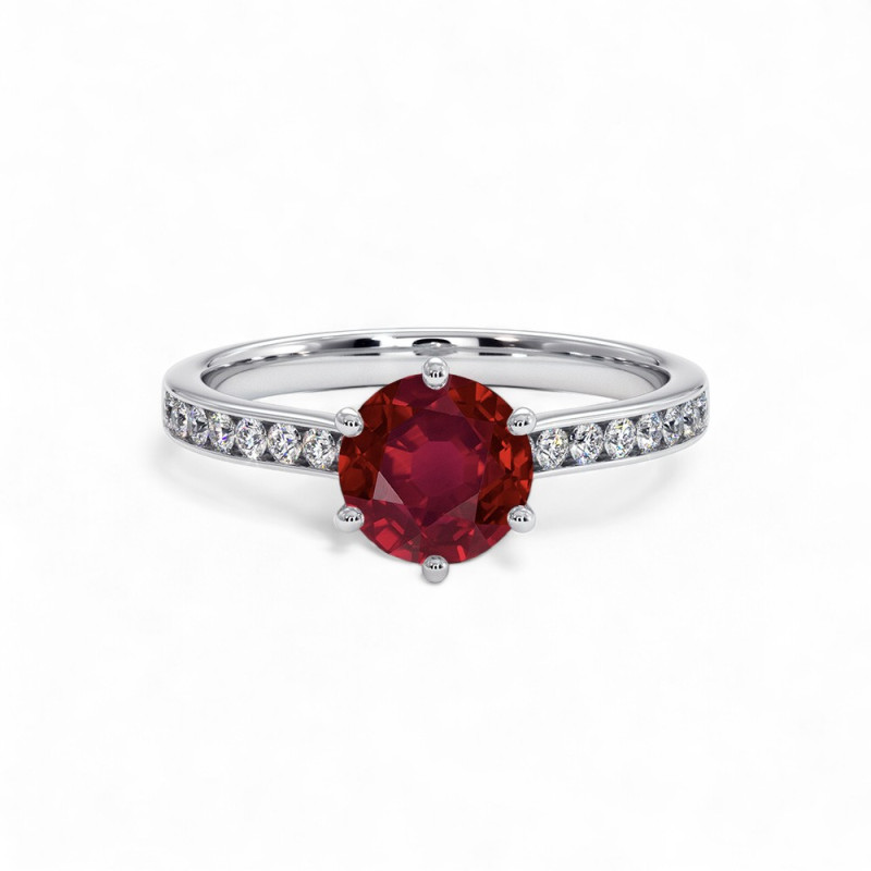 Mon Trésor Solitaire Natural Ruby