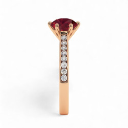 Celinni خاتم سوليتير "Mon trésor" مع الياقوت الطبيعي – سوليتير