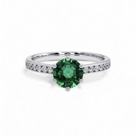 Solitaire Mon Tresor Natuurlijke Smaragd