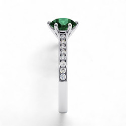 Celinni خاتم سوليتير كنز حياتي مع الإسميرالد الطبيعي – سوليتير