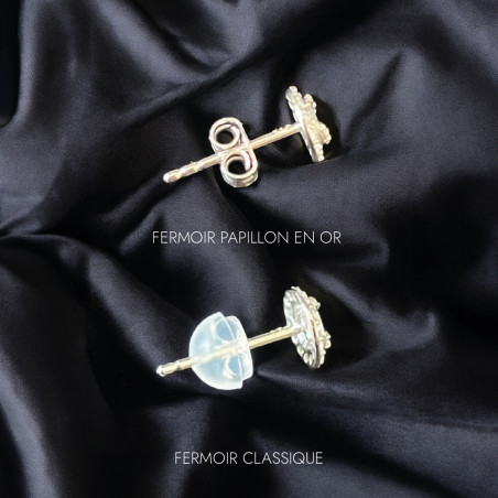 copy of Boucles d'Oreilles Créoles Diamants Or Blanc