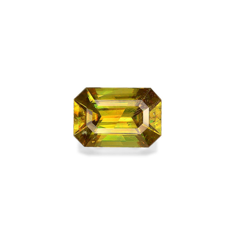 CUSHION-cut Sphene Yellow 3.45 carats