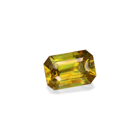 CUSHION-cut Sphene Yellow 3.45 carats