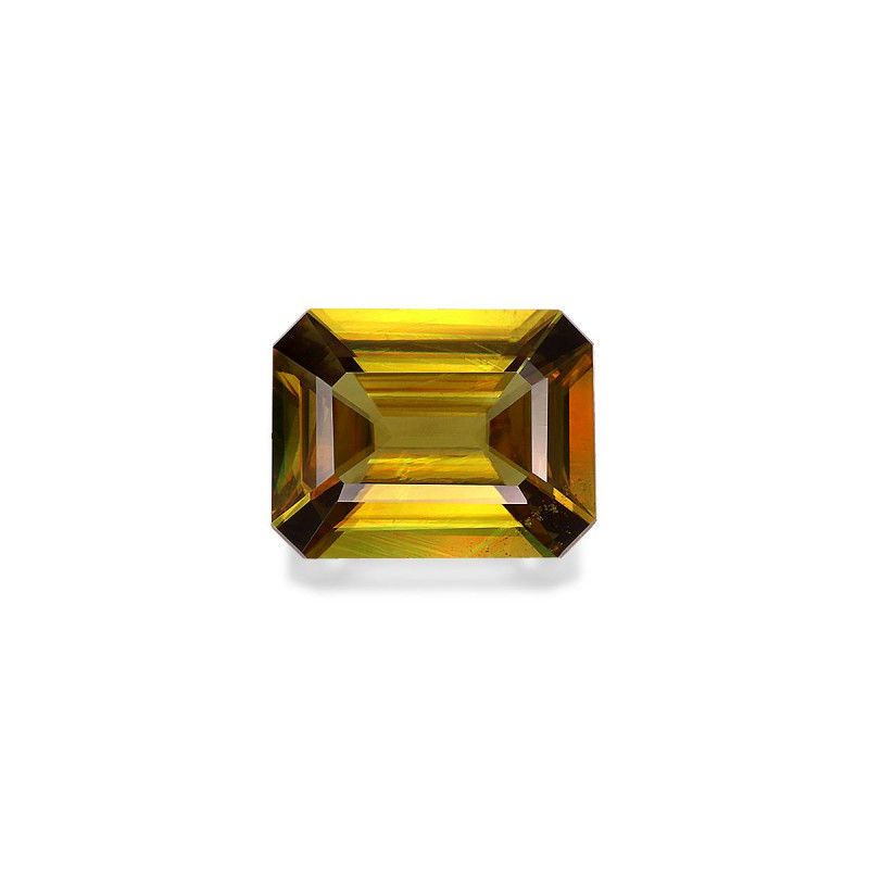 Sphene rechthoekige snit Matig Geelachtig Groen 2,83 karaat