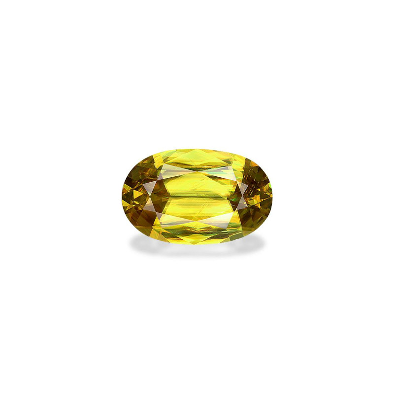سيفين الحجم بيضاوي Moderate Yellowish Green 3.79 