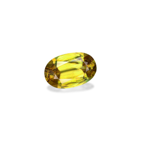 OVAL-cut Sphene Yellow 3.79 carats