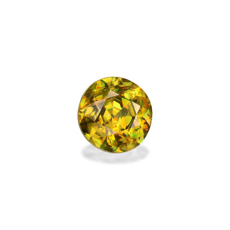 钛鈦矿 taille 圆形 黄色 3.27 carats
