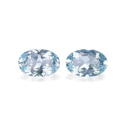 Ovaal geslepen Baby Blauwe Aquamarijn van 6.40 karaat