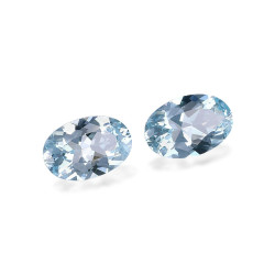 Ovaal geslepen Baby Blauwe Aquamarijn van 6.40 karaat