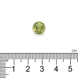 Granaat Grossular geslepen ROND Lemon Yellow 3,67 karaat