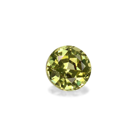 ROUND-cut Grossular Garnet Lime Green 2.20 carats