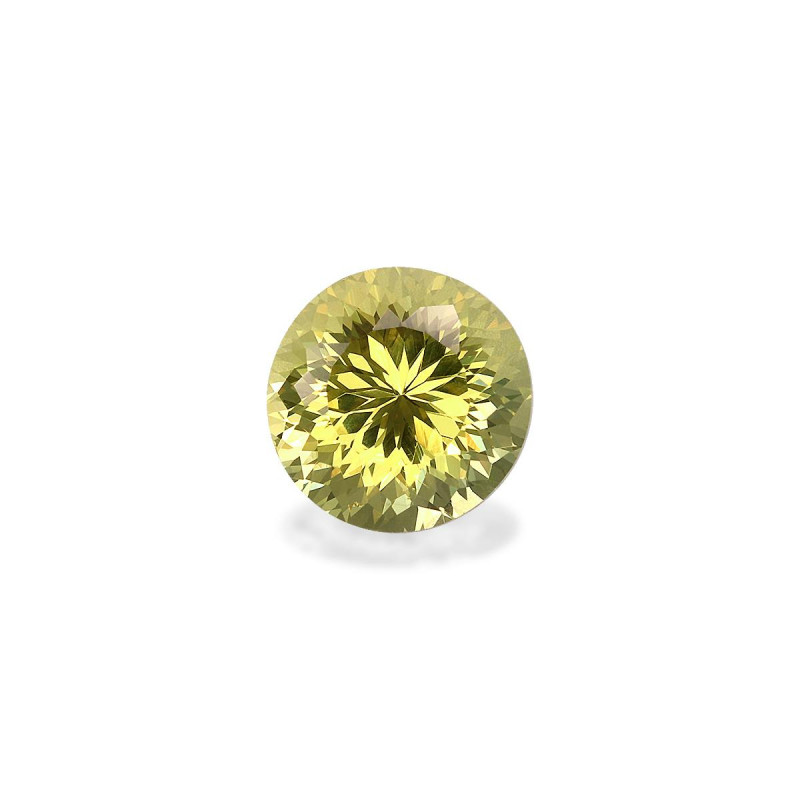石榴石 taille 圆形 柠檬黄 2.12 carats