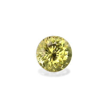 ROUND-cut Grossular Garnet Lemon Yellow 2.12 carats