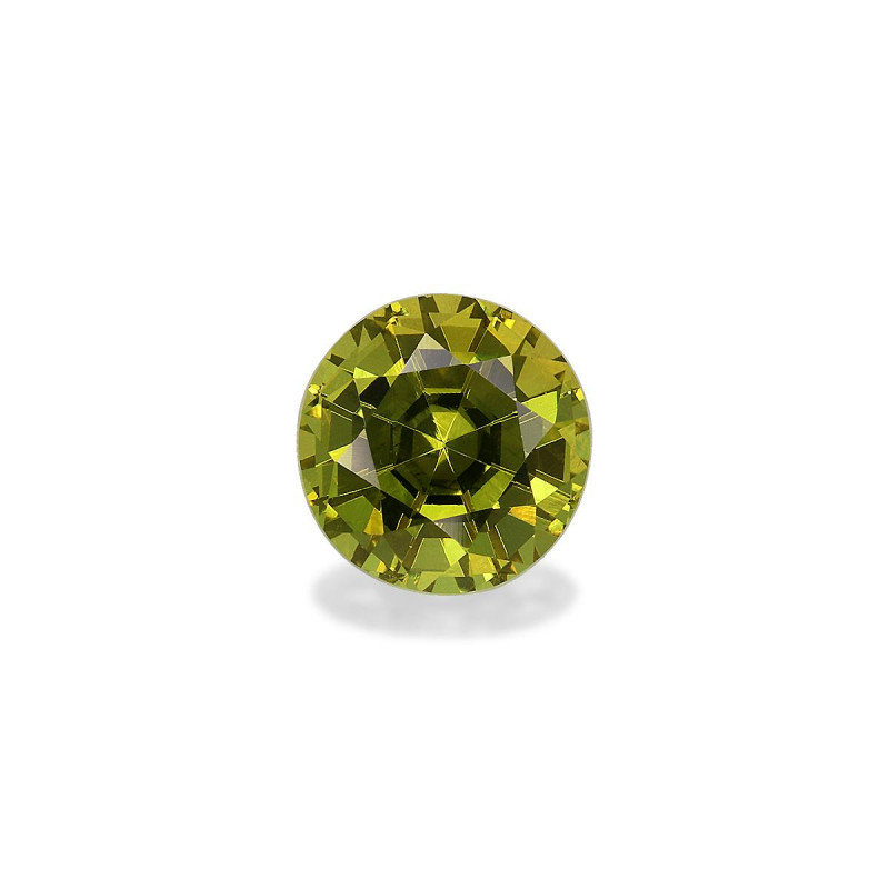 石榴石 taille 圆形 青柠绿 1.81 carats