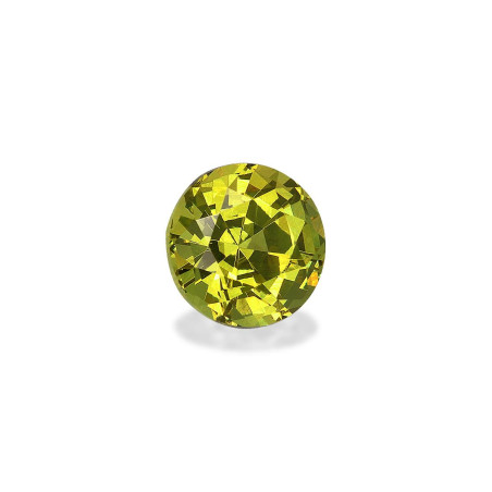 ROUND-cut Grossular Garnet Lime Green 1.81 carats