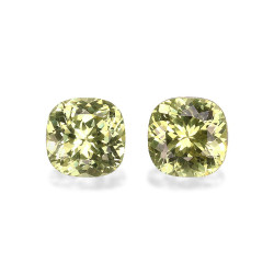石榴石 taille 靠垫 柠檬黄 2.97 carats