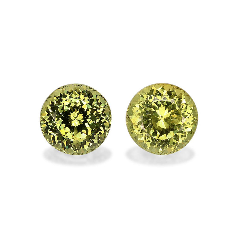 石榴石 taille 圆形 青柠绿 6.03 carats