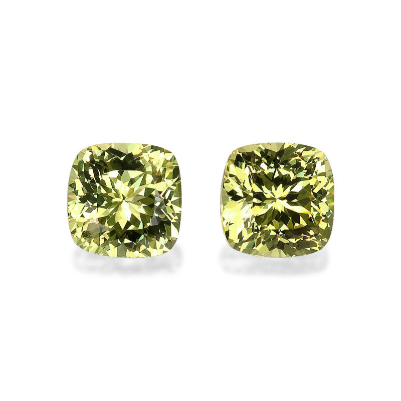 石榴石 taille 靠垫 青柠绿 4.75 carats