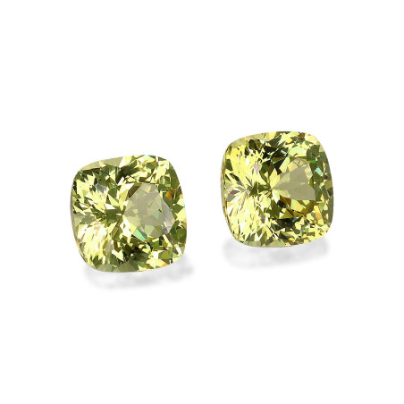 CUSHION-cut Grossular Garnet Lime Green 4.75 carats