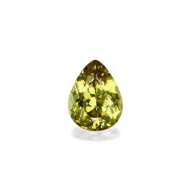 石榴石 taille 梨子 青柠绿 1.90 carats