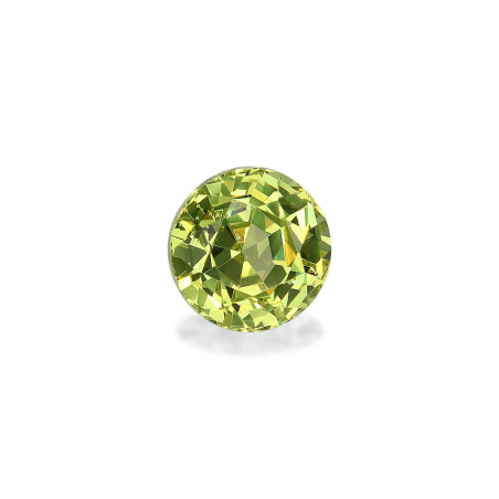 ROUND-cut Grossular Garnet Lime Green 1.30 carats