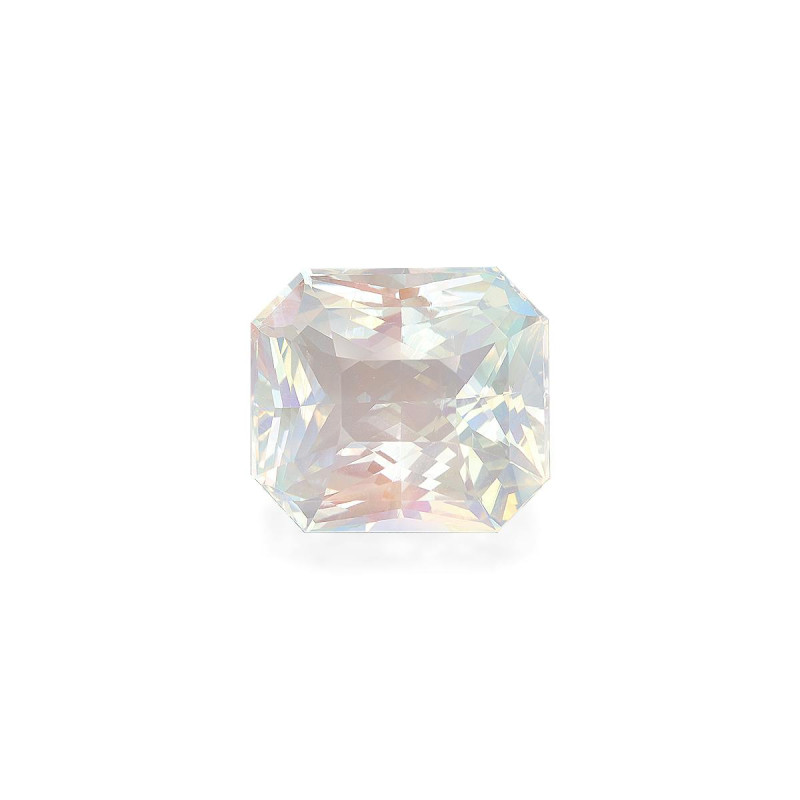 RECTANGULAR-cut rainbow moonstone White 18.18 carats