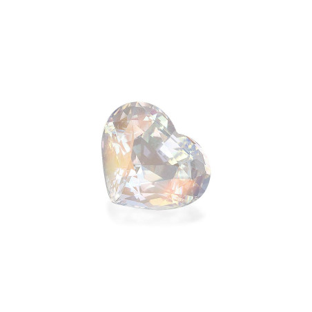 HEART-cut rainbow moonstone White 4.17 carats