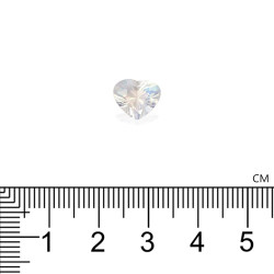 regenboog maansteen hartvorm wit 2,63 karaat