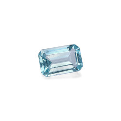 Rechthoekig geslepen Aquamarijn Teal Blauw 2.17 karaat