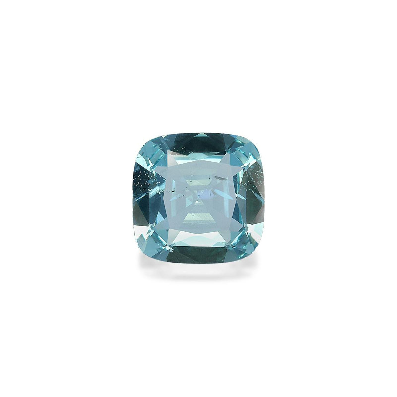 CUSHION-cut Aquamarine Teal Blue 3.38 carats