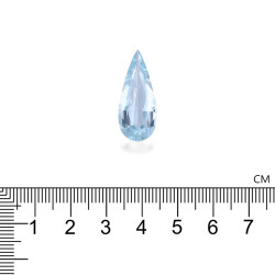 Peervormige Baby Blauwe Aquamarijn van 8,81 karaat